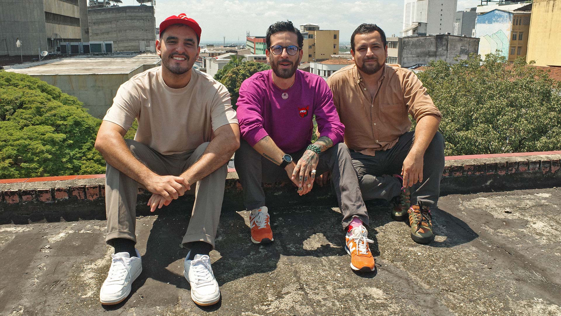 De izquierda a derecha: Juan Cerón, Juan Pablo Revelo y Paulo Ledesma.