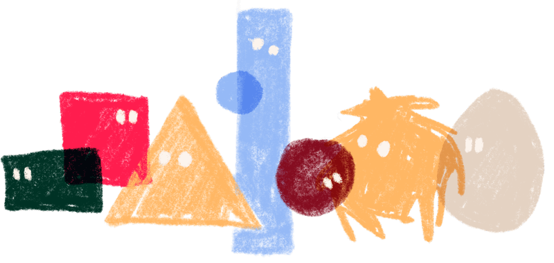 Ilustración de personajes que simulan la diversidad de la agencia